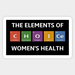 Pro Choice Periodic Table Elements of Women's Health Sticker